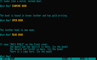 Christian Text Adventure atari screenshot